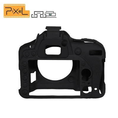 Высококачественный мягкий силиконовый резиновый защитный корпус для камеры, чехол для Nikon D750 D16 DSLR камера сумка - Цвет: black