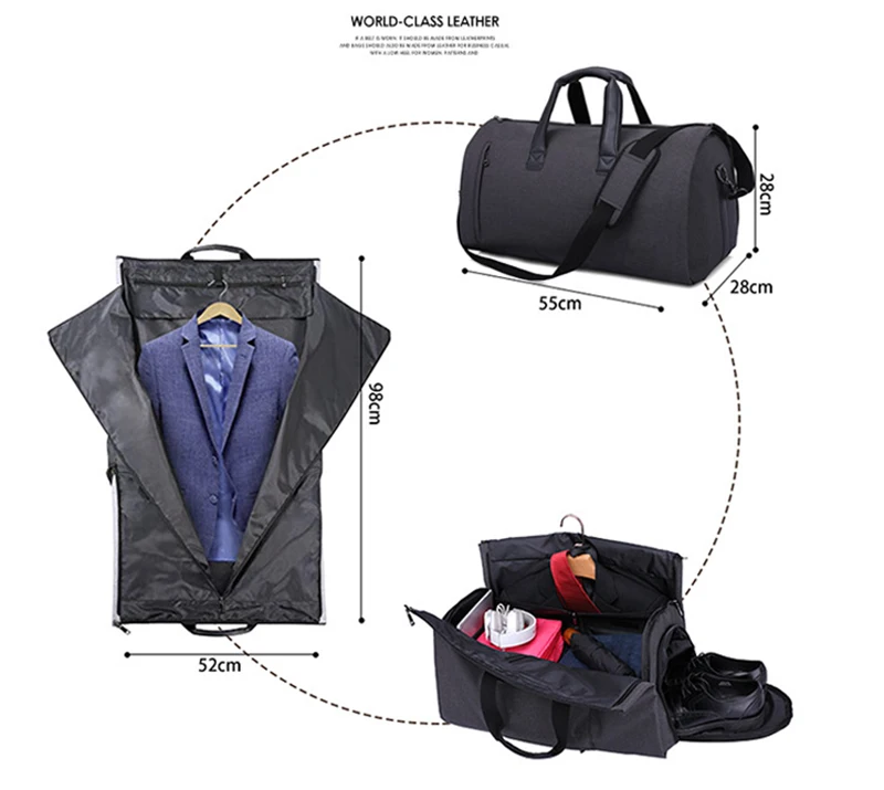 Большая вместительная мужская дорожная сумка, Складная Многофункциональная деловая дорожная сумка, мужская сумка для багажа, сумка через плечо