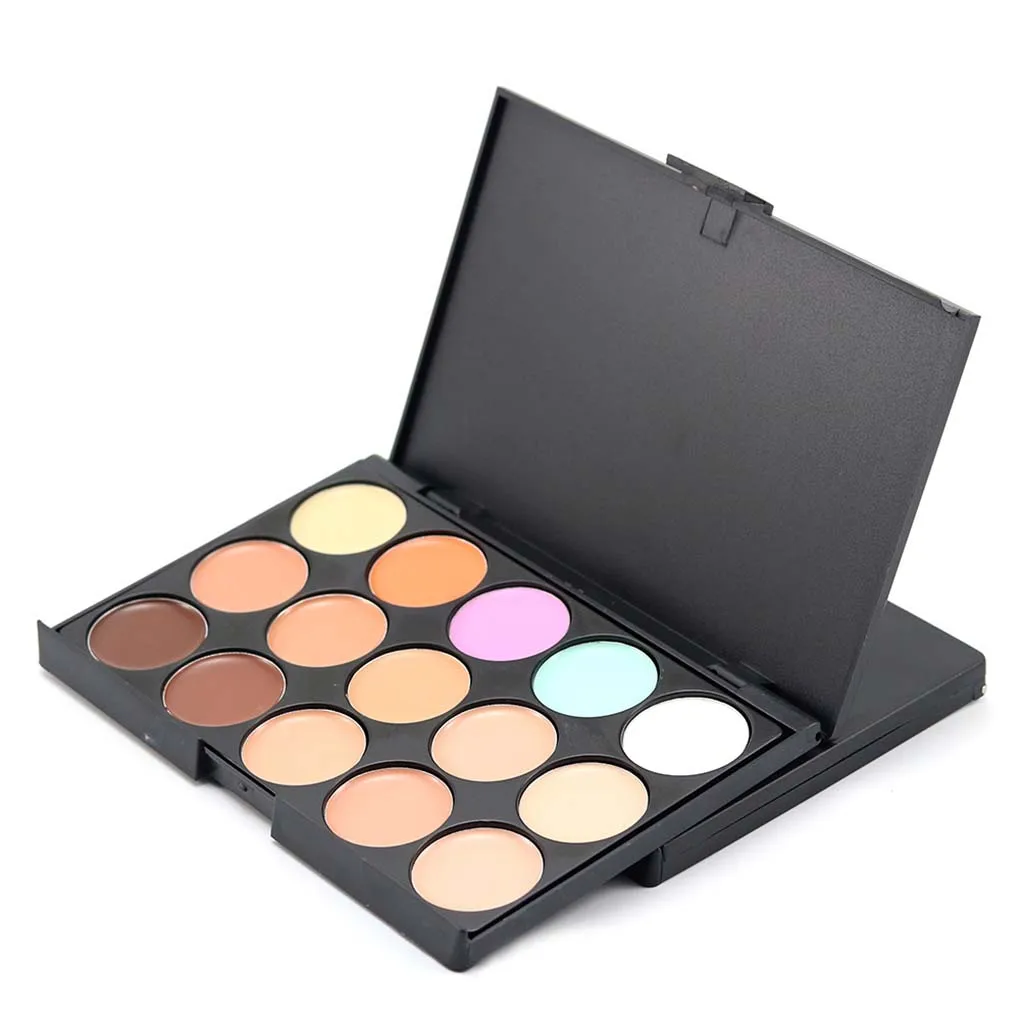 

Women Makeup 15 Colors Face Contour Concealer for Covering Dull Redness Skin Black Circle Cosmetic Shimmer Face Brighten Set