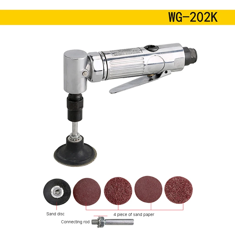 

1/4'' Collet Pneumatic Engraving Polished Machine with 90 Degree Curved Head and Push Switch for Woodworking