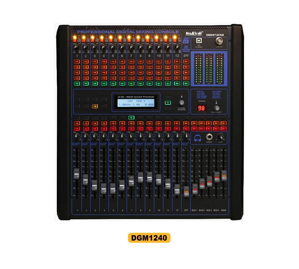12 channel professional digital mixer professional audio mixer dj mixer