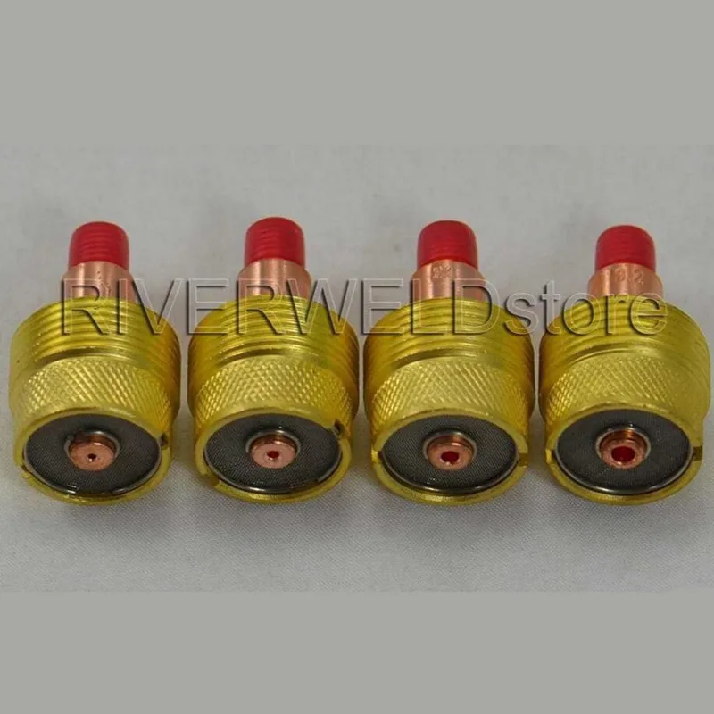 TIG KIT o dużej średnicy gaz obiektywu Collet ciała materiały eksploatacyjne akcesoria nadające się spawarka TIG palnika do spawania WP 9 20 25, 4PK TIG KIT o dużej średnicy gaz obiektywu Collet ciała materiały eksploatacyjne akcesoria nadające się spawarka TIG palnika do spawania WP 9 20 25, 4PK