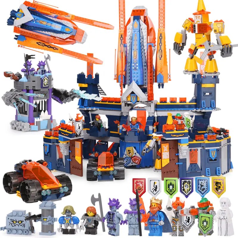

Compatible Legoed 70357 Nexion knights Knighton Castle 1295pcs Knighton Castle Figure building blocks bricks toys for children
