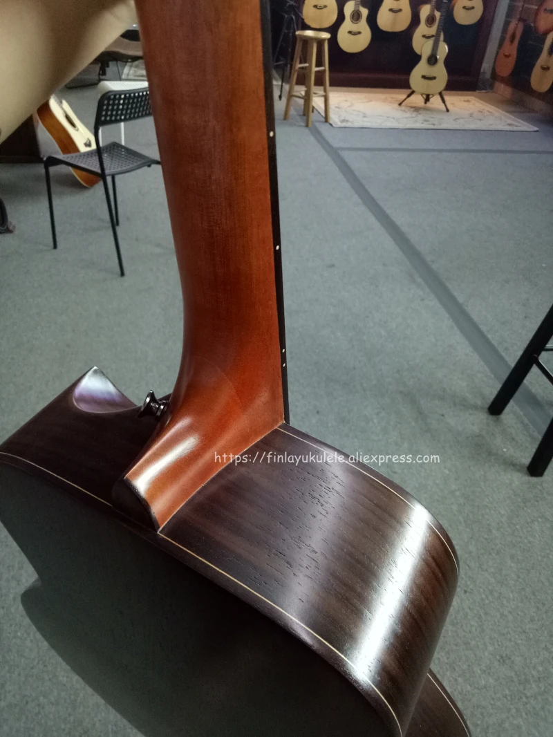 (With video) High End 38 Inch guitar With Solid Spruce top /Rosewood Body,Half cutaway Body,JD-M318SC