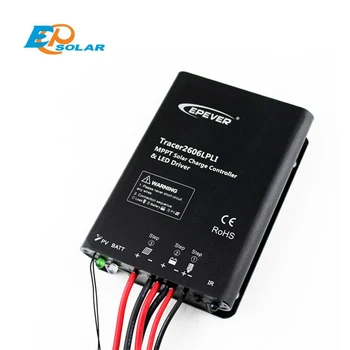 

EPSOLAR Tracer2606LPLI Lithium battery 10A 12V 24V MPPT Solar charge controller with Timer IP67 LED Driver programmed app EPEVER