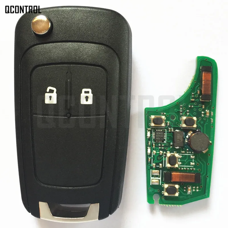 QCONTROL Интеллектуальный Автомобильный ключ дистанционного управления для Chevrolet 433MHz ID46 чип без ключа-go комфорт-доступ
