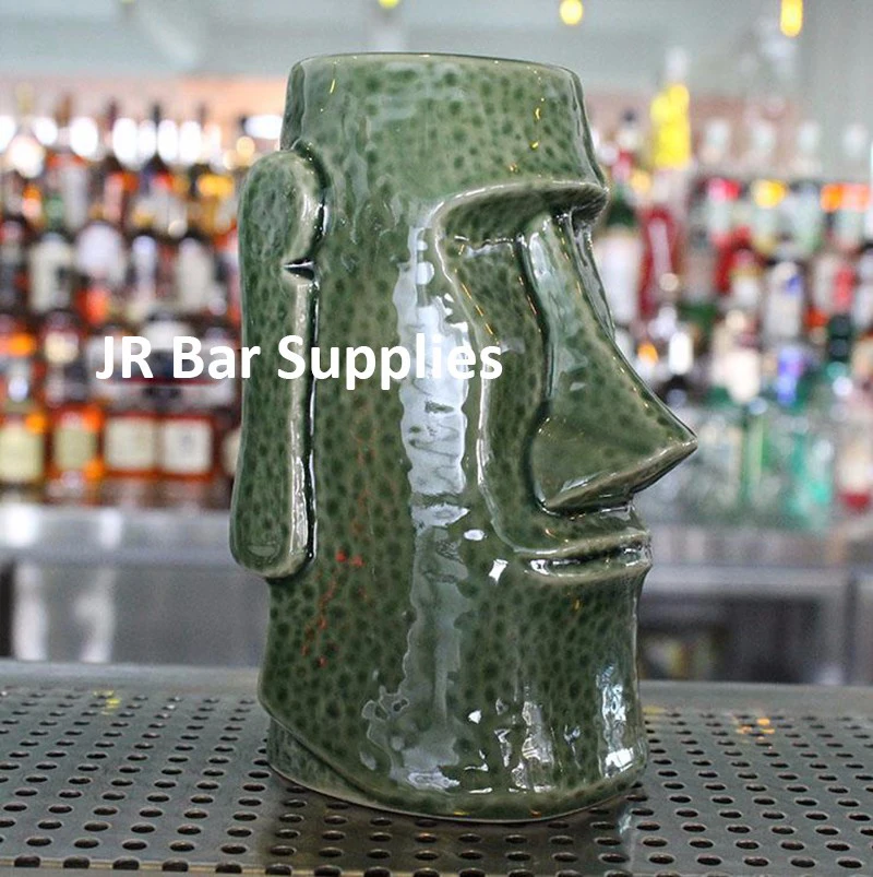 Tiki Farmティキ マグ Easter Island Moai Mug（Turquoise Tiki Mug Moai）