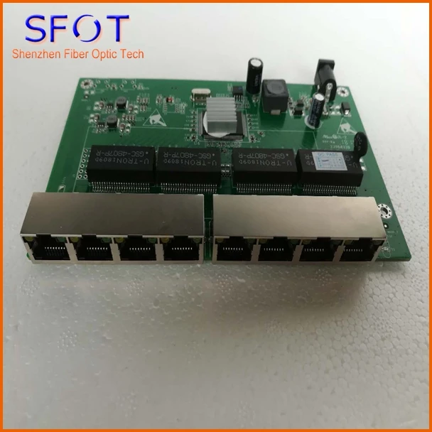 8 портов 10/100/1000M обратное poe Питание smart switch не управляемый поддерживает