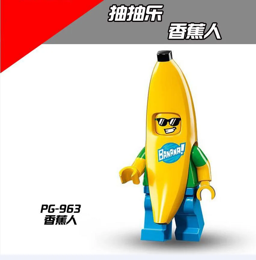 

Single legoing Fruit Animal Banana Rabbit Panda Penguin Carrot Building Block Legoing Toys Figures for legoed kids Gift