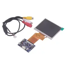 3,5 дюймовый TFT lcd 320*240 модуль дисплея DC12V драйвер платы двухканальный видео вход