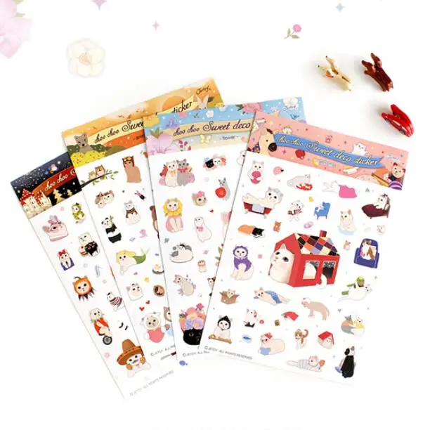 

Choo Choo Sweet Deco Sticker Cute Paper Cat Sticker For Diary,Scrapbook,Notebook