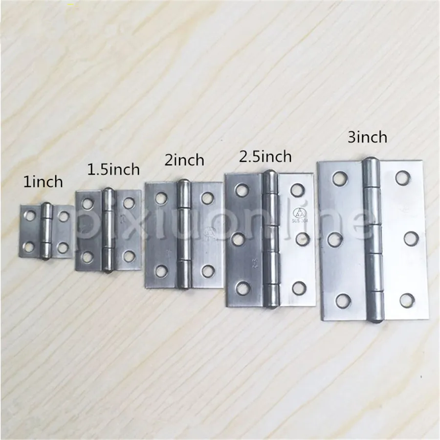 

DS515 Four Sizes Choose SUS-304 Stainless Steel Hinges Woodworking Parts Fast Shipping