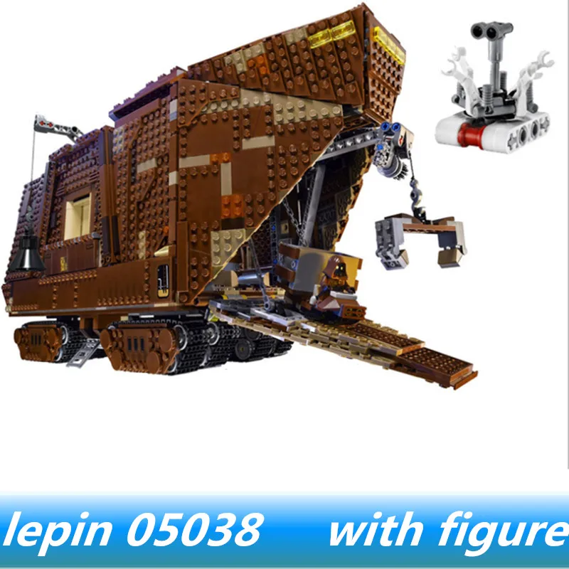 

Lepin 05038 lepin Star Wars Force Awakens Sandcrawler Compatible legoing star wars Sandcrawler Legoing 75059 Building Blocks
