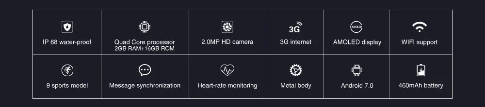 ALLCALL W2 3g Смарт часы sim телефон gps wifi с камерой 2.0mp сердечного ритма Smartwatch монитор Шагомер фитнес трекер