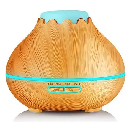 

400ml Air Humidifier Essential Oil Diffuser Aroma Lamp Aromatherapy Electric Aroma Diffuser Mist Maker for Home-Wood