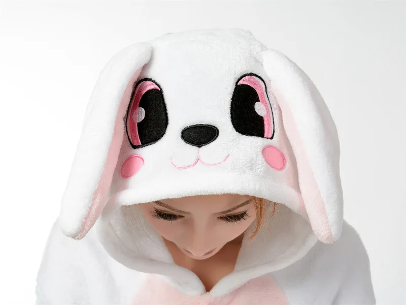 Cosplay Costumes Kigurumi Pajamas Adult Rabbit Onesies