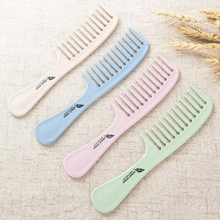 

Big Teeth Hair Comb Antistatic ABS Plastic Heat-resistant Large Wide Tooth Detangling Hairdressing Curly Hair Massage Comb