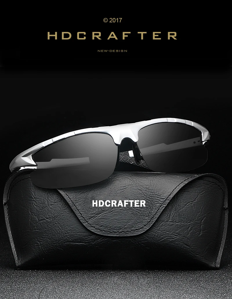 Hdcrafter; брендовые дизайнер для мужчин's поляризационные очки для вождения Защита от солнца очки алюминий магния, Óculos мужской