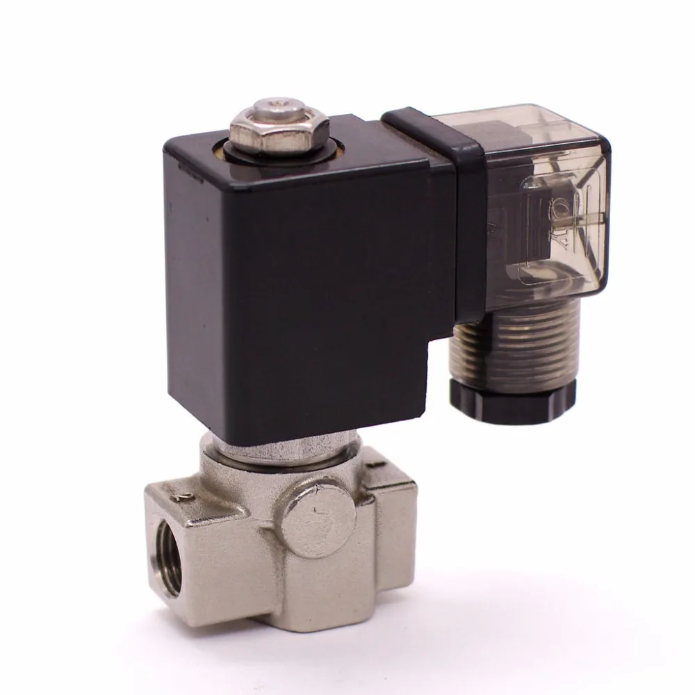 SPU-03/04/05/06 stainless steel SS304 water solenoid valve normally close Port G1/4" with plastic sealing coil