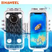 HAWEEL 40m/130ft Waterproof Diving Housing Photo Video Taking Underwater Cover Case for Huawei Mate 20 Pro(Transparent)