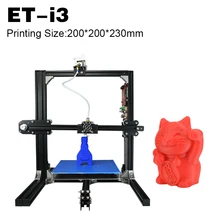 Yite 2017 Повышен Качество Высокоточный Reprap 3D Принтер Prusa i3 DIY Kit Печати Размер 200*200*230 мм