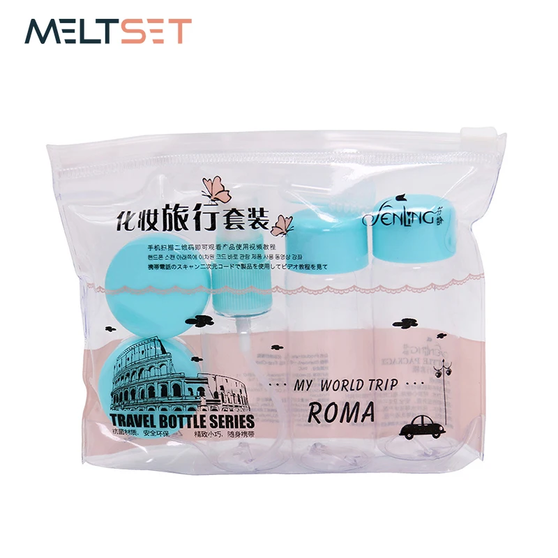 

7pcs/set Travel Mini Make Up Container Bottles Jars Plastic Transparent Empty Eyeshadow Makeup Cosmetic Face Cream Pot Bottles