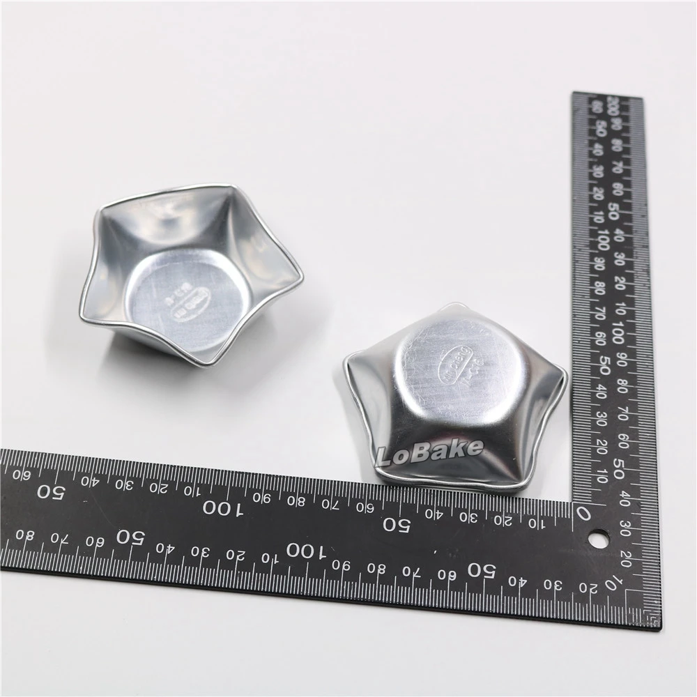 Molde de aluminio para tartas con forma de estrella de cinco puntas de pentagrama de 8.5 pulgadas WDYJMALL 