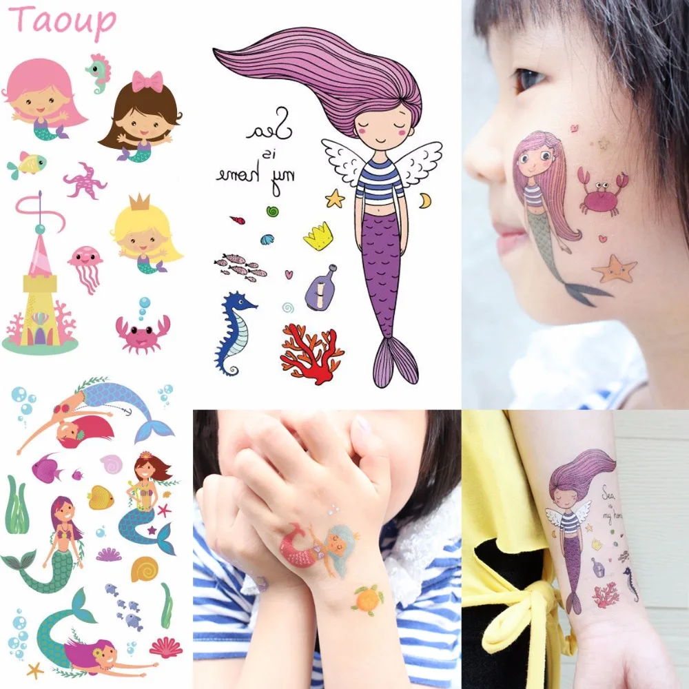 

Taoup 1pc Cartoon The Little Mermaid Stickers Party Decor The Little Mermaid Happy Birthday Party Decor Kids Girls Babyshower