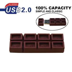 USB флеш-накопитель Mini Chocolate Memory Stick USB флешка 4 ГБ 8 ГБ 16 ГБ 32 ГБ 64 ГБ Флешка USB 2,0 свадебные подарки теплая память