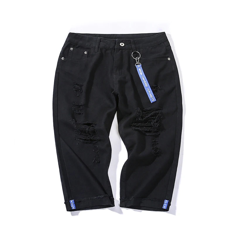 Men's Denim shorts men big size men 5xl jeans trend denim shorts mens black 7 length shorts Men's Denim shorts men big size men 5xl jeans trend denim shorts mens black 7 length shorts