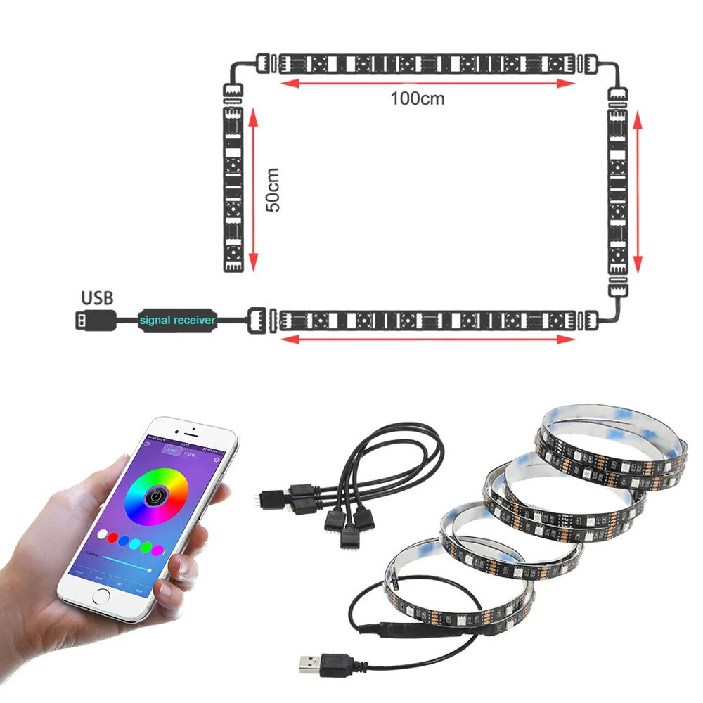 Светодиодный светильник SMD5050 RGB 30 Wi Fi 400 лм 17 Вт|Светодиодные ленты| |