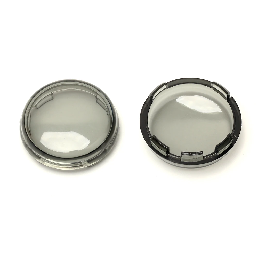 2 pcs/pair Smoked Turn Signal Lens Covers Lenses for Harley Davidson