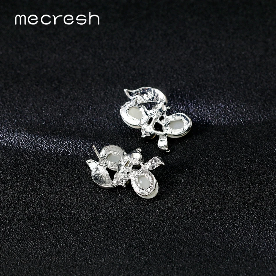 Mecresh имитация жемчужные Свадебные украшения наборы серебряный цвет индийские бусины ожерелье из листьев серьги набор женщин Свадебные украшения MTL576