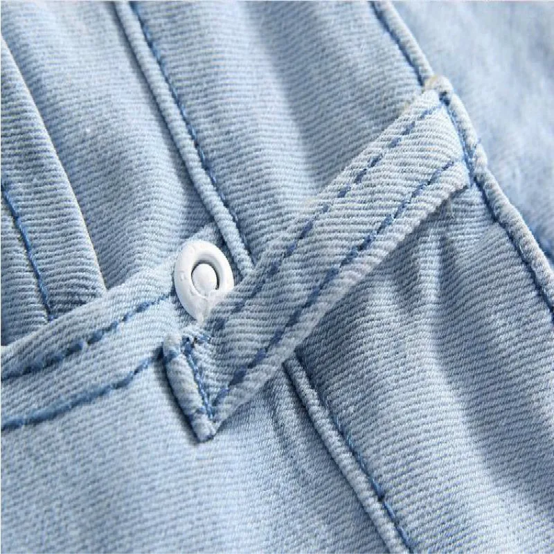 2019 spring and summer men's washed Denim jeans Men's Clothing long casual pants male blue trousers 36
