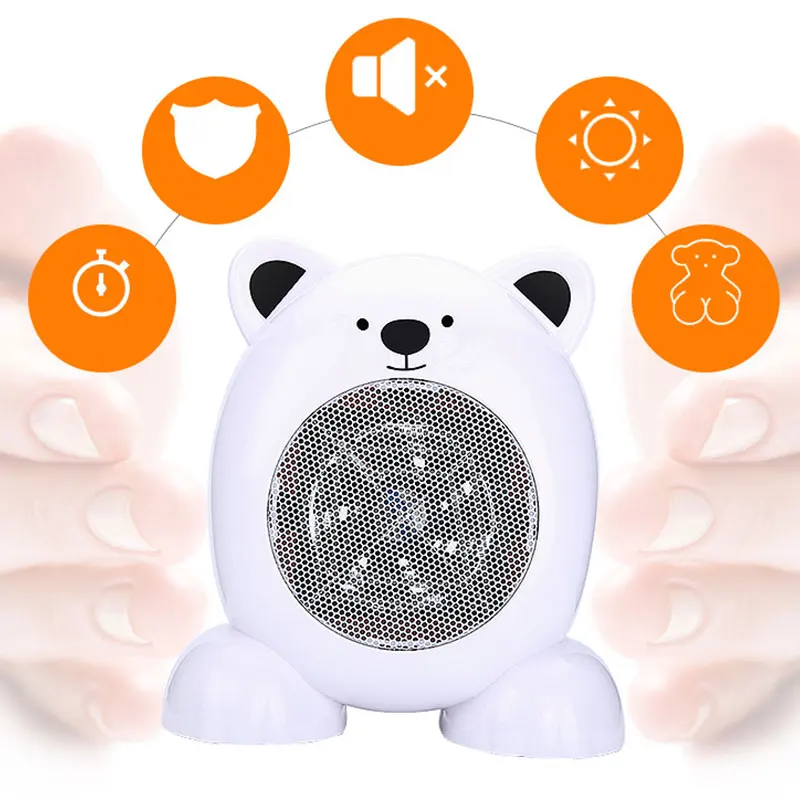 

Electric Heater Heater Fan Heater Stove Desktop Radiator Economic Cute 110V ABS