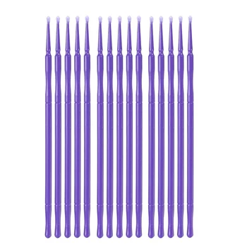 

Professional Cotton Swab Grafting Eyelash Remove 100pcs Swab Micro Brush Disposable Microbrush Applicators Eyelash Extensions