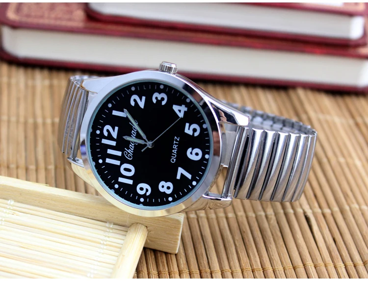 Мужские и женские парные часы с гибким эластичным ремешком, модные простые большие цифровые электронные наручные часы из нержавеющей стали