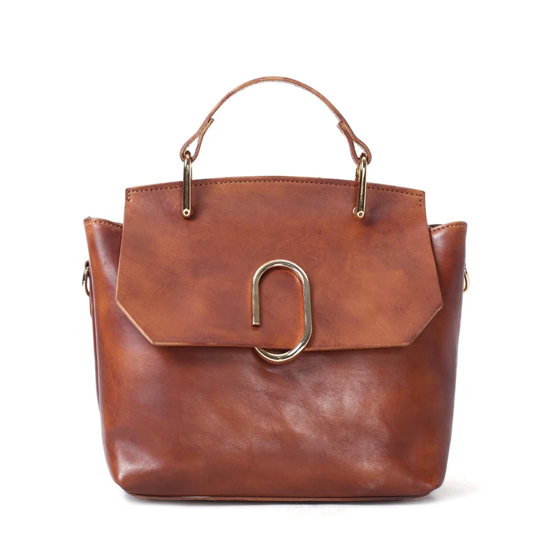 

ROCKCOW Full Grain Leather Women Handbag, Designer Satchel Bag, Fashion Shoulder Bag