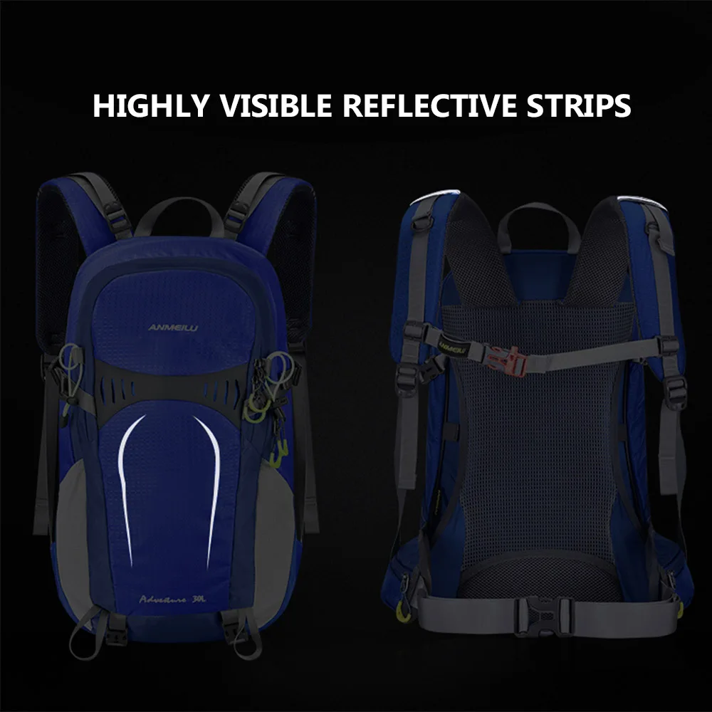 30л походный рюкзак, водонепроницаемый рюкзак для альпинизма, походный рюкзак, дождевик, сумка, легкий, для спорта на открытом воздухе, для путешествий, рюкзак для женщин и мужчин