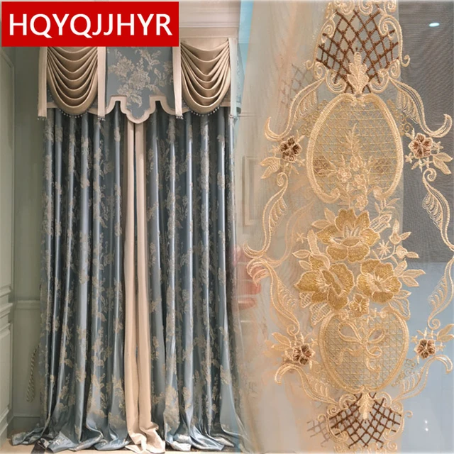 Best Price European luxury high-end custom jacquard Blackout curtains for Living Room windows classic high quality curtains for Bedroom Best Price European luxury high-end custom jacquard Blackout curtains for Living Room windows classic high quality curtains for Bedroom