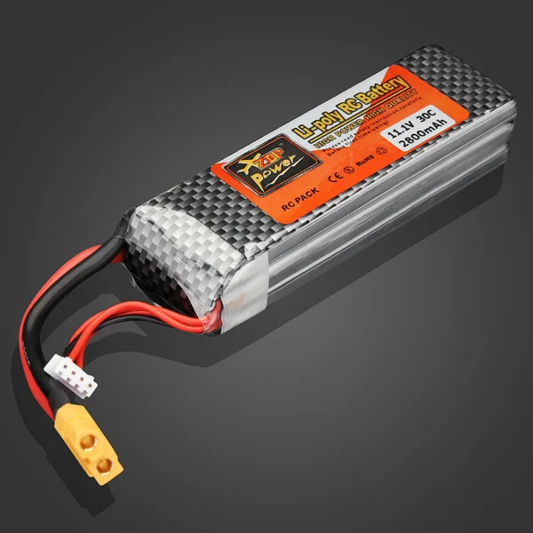 

ZOP Power 11.1V 2800mAh 30C Lipo Battery XT60 Plug