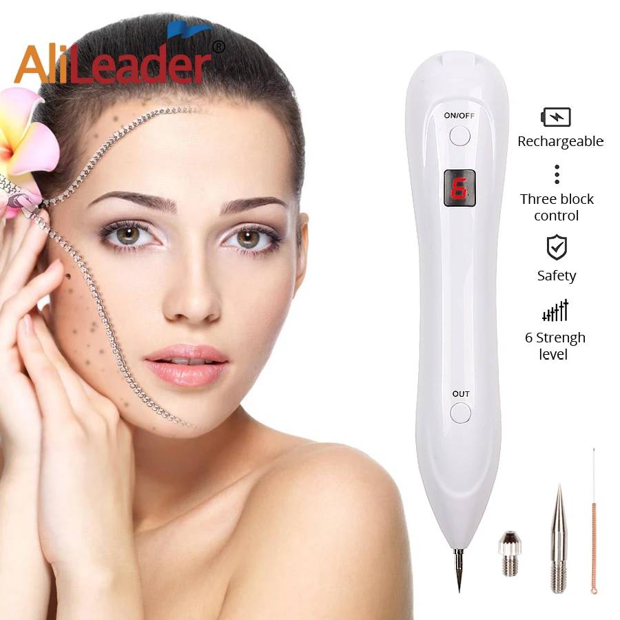 Dot Mole Removal Pen Mole Eraser Plasma Pen Mole Remover System for Dark Freckle, Age Spot,Small Tattoo,Pigmentation Nevus 