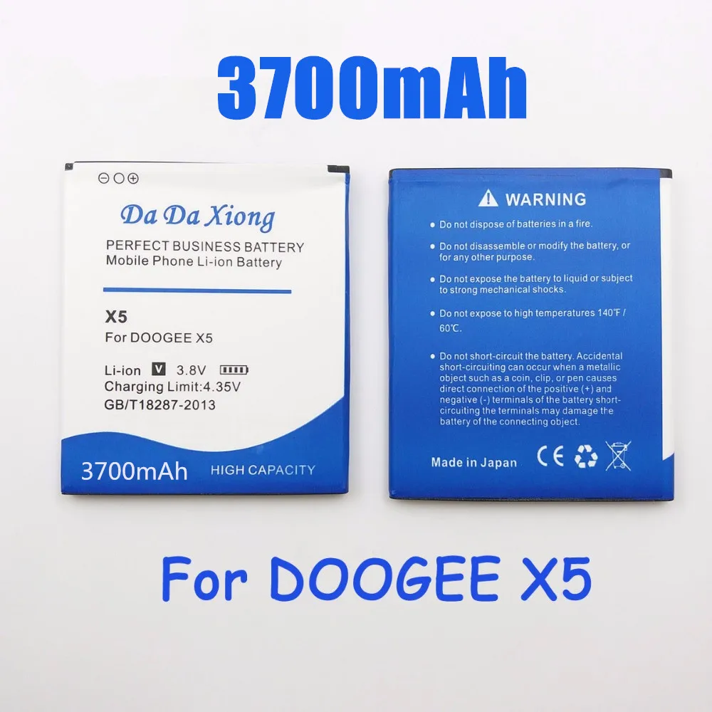 

High Quality 3700mAh DOOGEE X5 Battery for DOOGEE X5 DOOGEE X5S DOOGEE X5 Pro Battery Replacement mobile phone battery