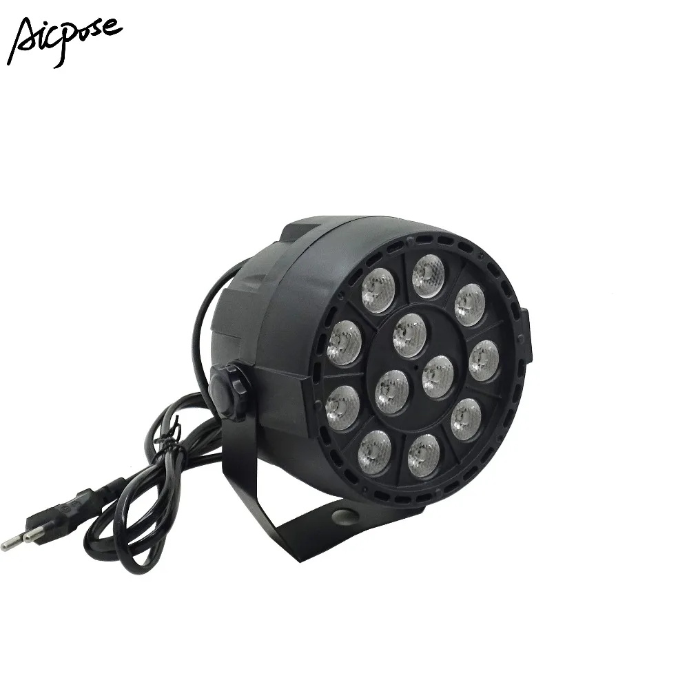 Миниатюрный Яркий сценический прожектор 12x3 Вт Par ОСВЕЩЕНИЕ с DMX512 для дискотеки DJ