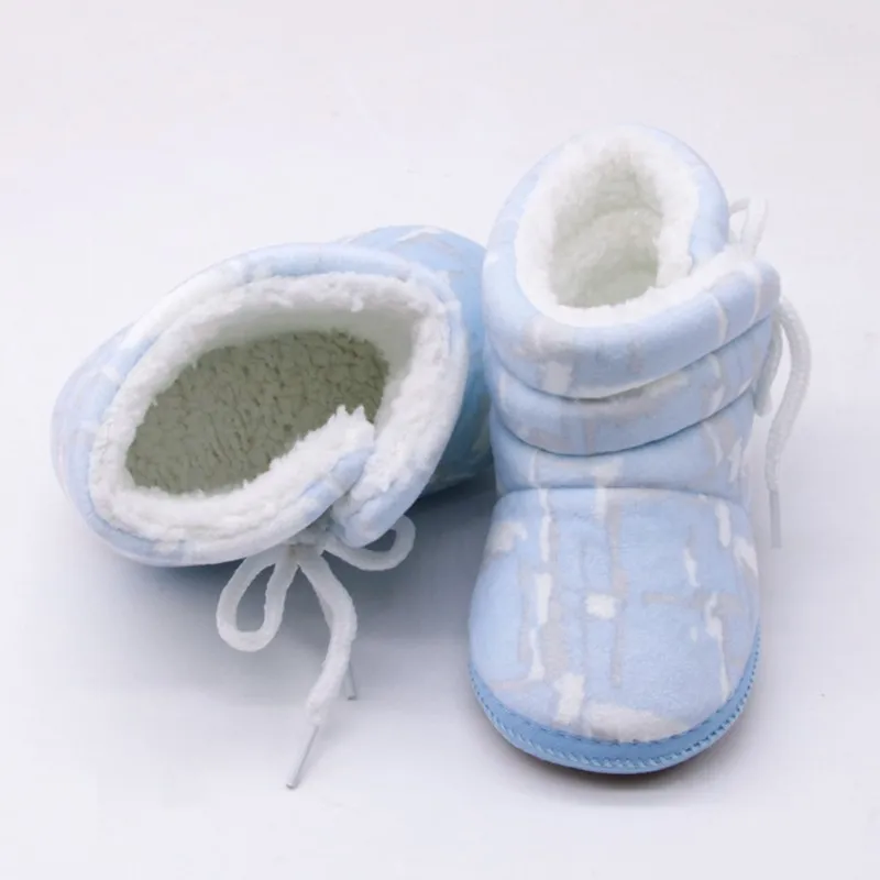 WEIXINBUY/детские обувь детские ботинки, пинетки для девочек, толстая зимняя мягкая теплая обувь для маленьких мальчиков 0-18 месяцев