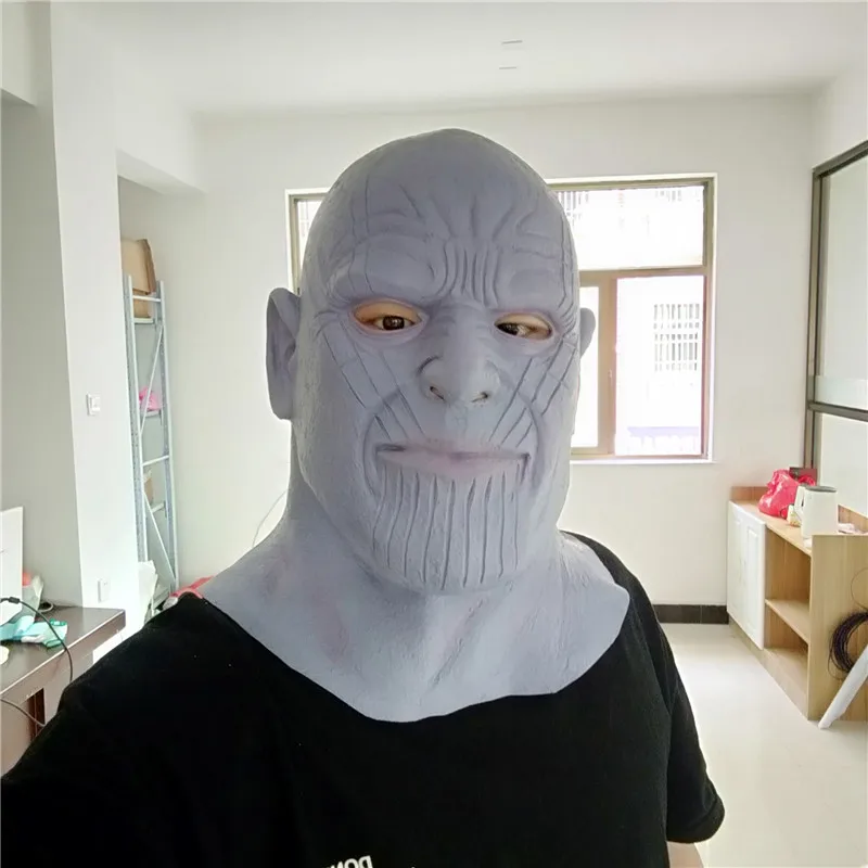 Мстители endgame косплэй маска Таноса шлем полный Хэллоуин латексные маски для вечеринок Реквизит для взрослых для мужчин женщин