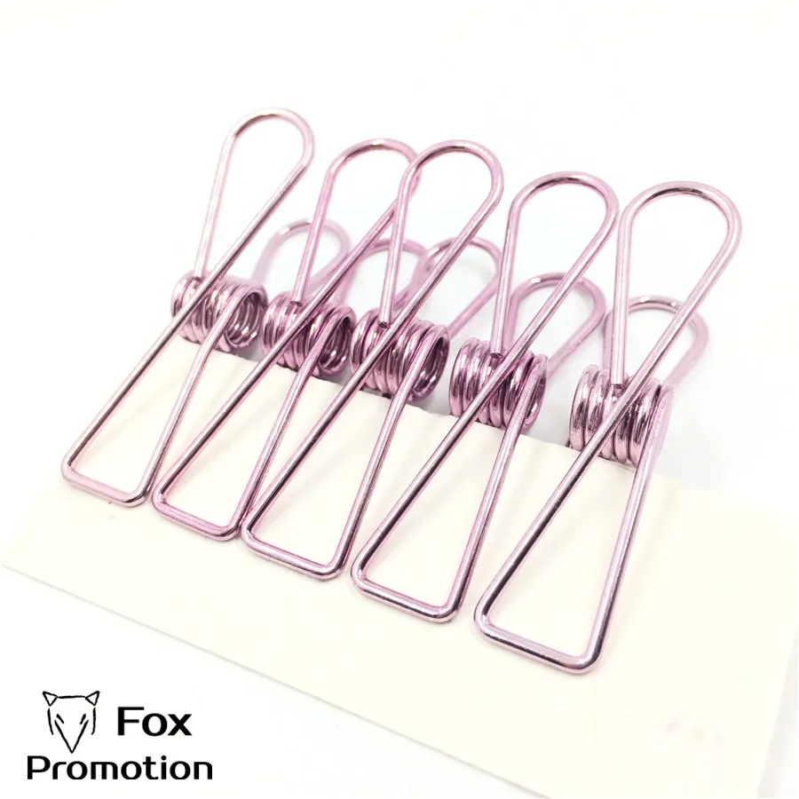 10 Colorful Coated Mini Clip Spring Metal long tail Clips Vintage Photo