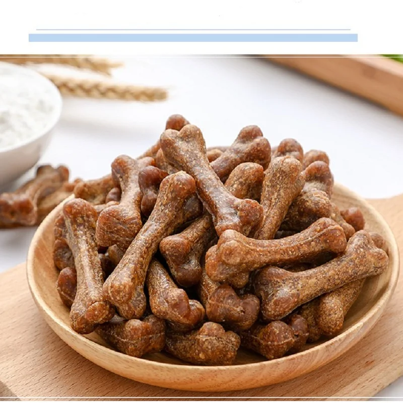

Dog Snacks Clean Teeth Bone Beef Flavor Dog Food Pet food Fresh Streaky Beef Nugget Small Middle Large Dogs Training Reward