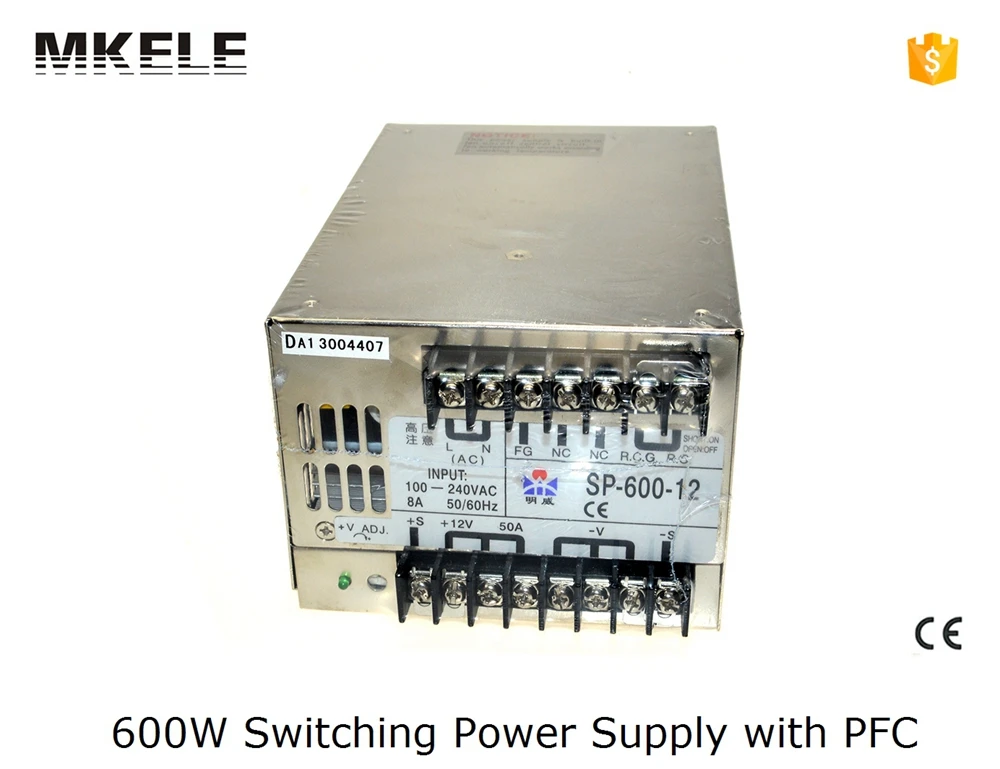 ФОТО 600w smps SP series multi terminals 600w 48v dc switching power supply SP-600-48 12.5A with CE certified