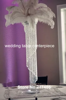 

10pcs/lot wedding home party decor 120 acrylic crystal bead road lead table stand flower shelf centerpiece